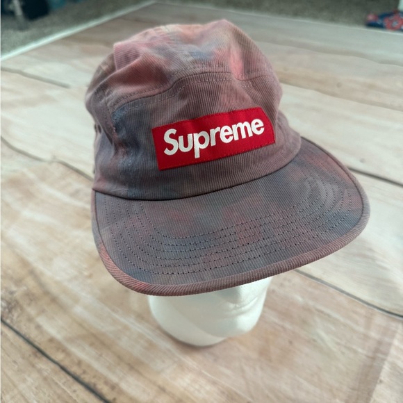 Supreme Other - SS16 Supreme Marbled camp cap Red hat box logo